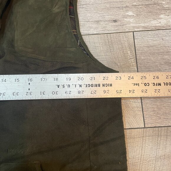 Barbour Dunmoor fleece gilet vest waistcoat in olive green L - Picture 3 of 6